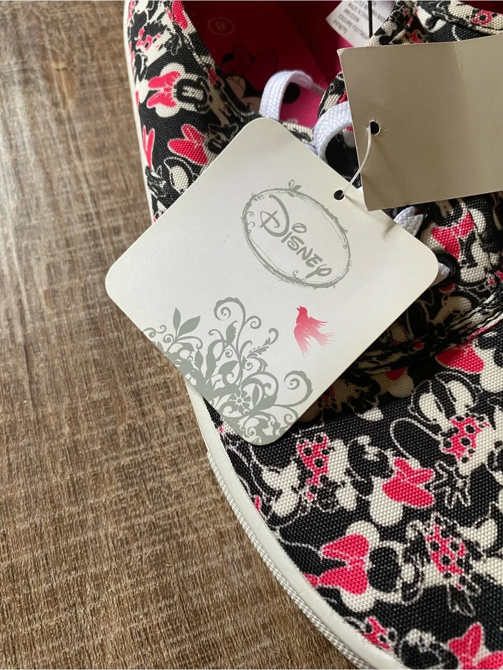 Disney Black and Pink Minnie Mouse Canvas Sneakers